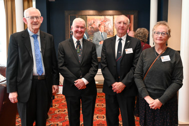 Dr Davies with David Galt, Clint Libbey and Gail Romano