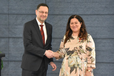 HE Dr Gábor Tamás Nagy and Dame Cindy Kiro