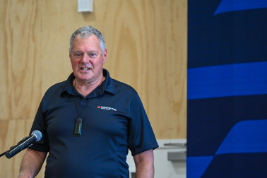 Bennet Medary, President of Coastguard New Zealand, speaks