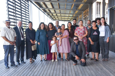Their Excellencies and their party at Hihiaua Centre