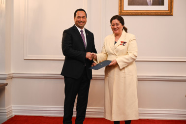 Dame Cindy and HE Mr Junior Aini Ambassador of the Republic of the Marshall Islands