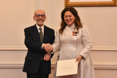 HE Mr Cristiano Maggipinto, Ambassador of Italy and Dame Cindy Kiro