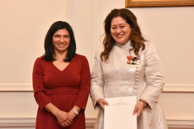 HE Ms Isaura Duarte, Ambassador of the Republic of Colombia and Dame Cindy Kiro