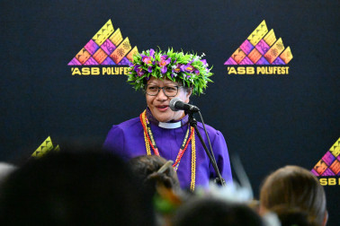 Revered Pennie Otto speaks