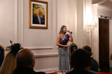 Tui-Eilish Tahere-Katene sings waiata