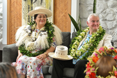Dame Cindy and Dr Davies at the welcome