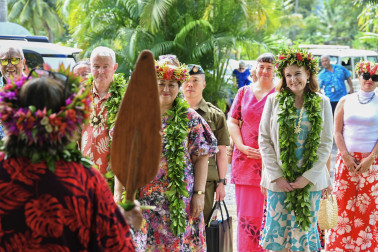 Dame Cindy and Her Excellency Catherine Graham, New Zealand High Commissioner to the Cook Islands, welcomed