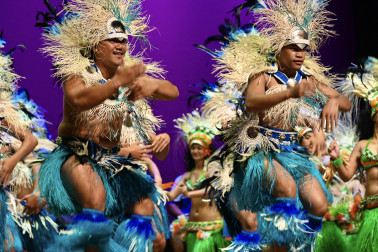 Performers in spectacular costume