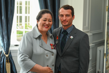 Dame Cindy with Mr William Bowden