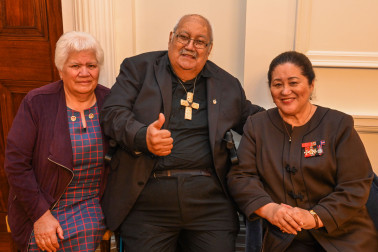 Dame Cindy with guests