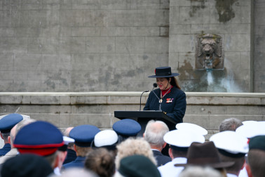 Dame Cindy delivers her address
