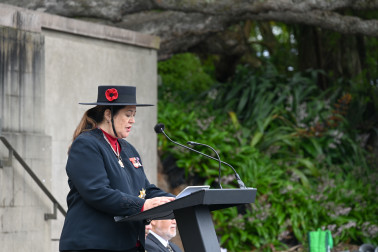 Dame Cindy delivers her address