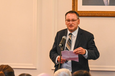 Hon Dr Shane Reti, Minister for Science, Innovation & Technology, speaks