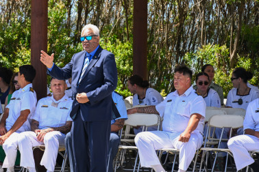 Government House kaumātua Joe Harawira speaks