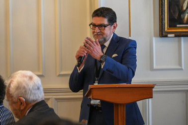 His Excellency Mr Alfredo Pérez Bravo, Ambassador of Mexico and Dean of the Diplomatic Corps, speaks