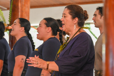 The multi-cultural group perform in support of Her Excellency