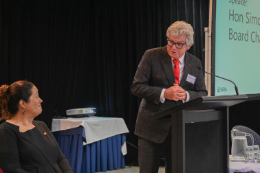 Hon Simon Moore KC, Chair of the Board, Electoral Commission delivers a speech