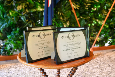 Certificates presented to the newest Global Women life members