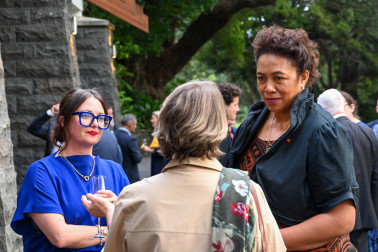 Te Papa Foundation ambassador Beatrice Faumuinā and guests