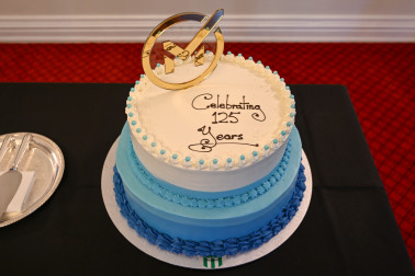 A cake fit for 125 years of Master Plumbers