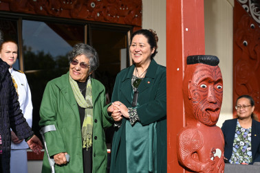 Dame Cindy at Whakatū Marae