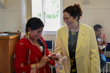 Dame Cindy meets with guests at Multicultural Nelson Tasman