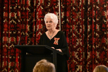 Dame Malvina Major delivers her speech