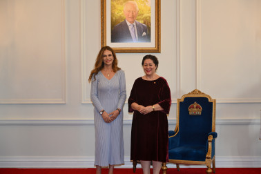 HE Ms Patricia Teran Basso, Ambassador of the Republic of Ecuador with Dame Cindy