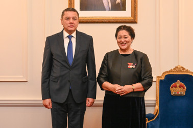  HE Mr Alisher Kayumov Ambassador of the Republic of Uzbekistan, with Dame Cindy