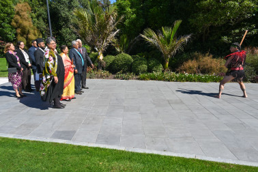 HE Mrs Chitralekha Yadav, Ambassador of the Federal Democratic Republic of Nepal, receives the wero