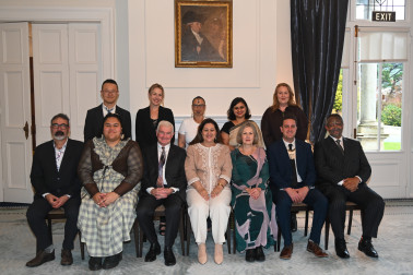 Official party at the Te Auaha Pito Mata Awards 2026 
