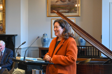 Dame Cindy speaks at the Christchurch Club