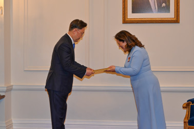HE Mr Chung Byung-ha, Ambassador of the Republic of Korea, presents his credentials