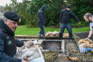 The hāngī is prepared