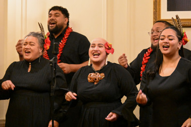 The United Auckland Gospel Choir perform at the 2026 Matariki Reception