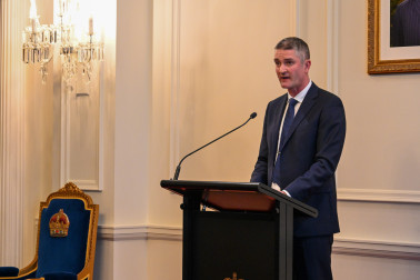 Standards NZ National Manager Malcolm MacMillan speaks at the Standards NZ Volunteer Recognition Reception
