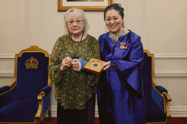 Ann Robinson and Dame Cindy
