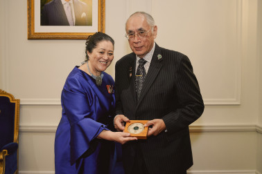 Dame Cindy and Darcy Nicholas