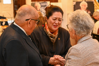 Dame Cindy with Sir Anand and Lady Susan Satyanand