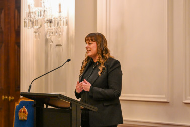 Antarctic Heritage Trust Executive Director Francesca Eathorne speaks