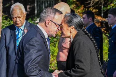 HE Mr Jorge Andrés Iglesias Mori Ambassador of the Republic of Chile, receives a hongi
