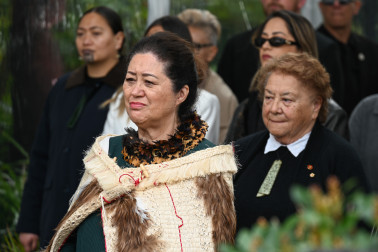 Dame Cindy and kuia Rānui Ngārimu ONZM enter Tūrangawaewae
