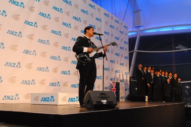 The New Zealand 2012 Olympic Song is performed.