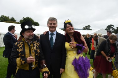 The Prime Minister, The Rt Hon Bill English and guests.