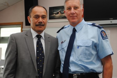 The Governor-General and Snr Sgt Roy Appley of NZ Police.