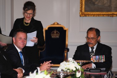 The Governor-General appoints the Rt Hon John Key as a member of the Executive Council and as Prime Minister.