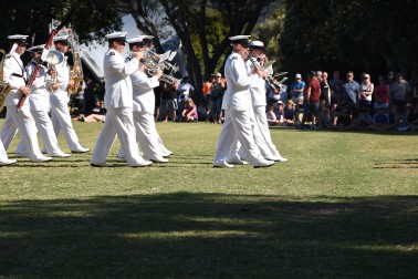 The Navy band.