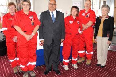 Red Cross workers at the Addington Welfare Centre.