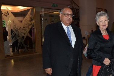 Former Governor-General, Sir Anand Satyanand and Lady Susan Satyanand.