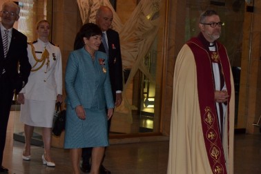 Their Excellencies entering the Cathedral.